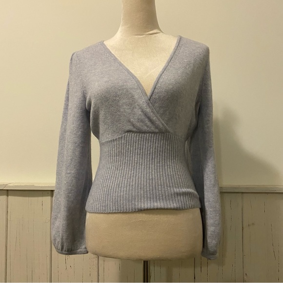 NWT Madewell Small Blue It’s Gonna Be Me Cropped Sweater - Picture 2 of 14
